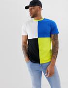 Another Influence Color Block T-shirt - Blue