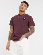 G-star Raw Dot T-shirt In Burgundy-black
