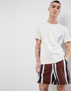 Mango Man Embroidered T-shirt In White - White