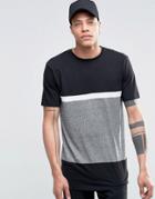 Antioch Cut And Sew Panel T-shirt - Black