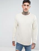 Another Influence Drop Shoulder Knitted Sweater - Gray