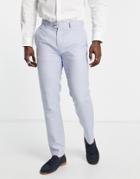 Gianni Feraud Slim Fit Suit Pants In Light Blue