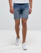 Cheap Monday Sonic Shorts Blue Seed Wash - Blue