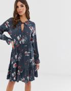 Vero Moda Floral Smock Dress-multi