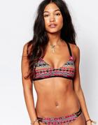 Hobie Knots Bralette Bikini Top - Multi