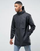 Rains Mile Thermal Lined Raincoat Long - Black