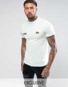 Ellesse Ringer T-shirt With Small Logo - Gray