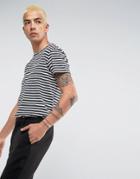 Weekday Rumor Stripe T-shirt - Gray