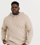 Asos Design Plus Hoodie In Beige With Split Hem