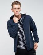 Abercrombie & Fitch Hooded Jacket Lightweight Nylon In Navy - Navy