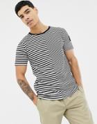 Hype T-shirt With Stripe Print - Black