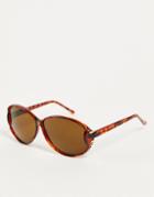 Jeepers Peepers Oversized Sunglasses-brown