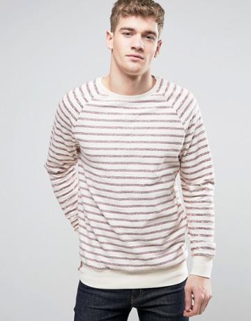 Brooklyn Supply Co Breton Striped Sweatshirt - Cream