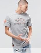Umbro T-shirt With Aztec Logo - Gray Marl