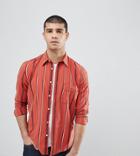 Nudie Jeans Co Sten Stripe Shirt - Red