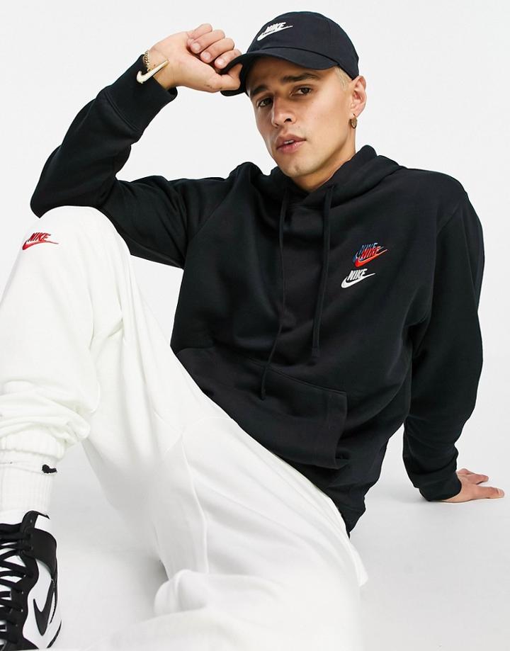 Nike Multi Futura Hoodie In Black