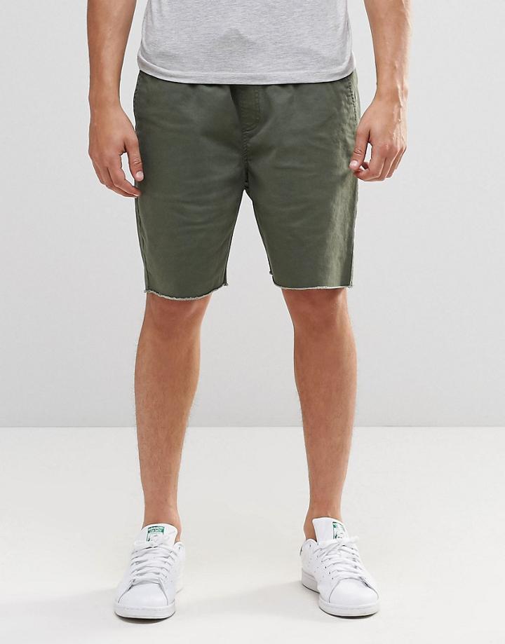 Brixton Shorts With Drawstring Waist - Green