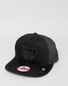 New Era 9fifty Snapback Cap La Raiders Embossed - Black