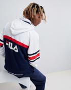 Fila Black Line Track Jacket With Back Print In Navy - Navy