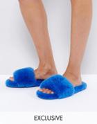 Ozlana Fruit Slider Slipper - Blue