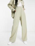 Heartbreak Wide Leg Pants In Sage Green -set