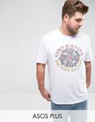 Asos Plus Guns N Roses Relaxed Band T-shirt - White
