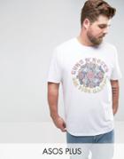 Asos Plus Guns N Roses Relaxed Band T-shirt - White