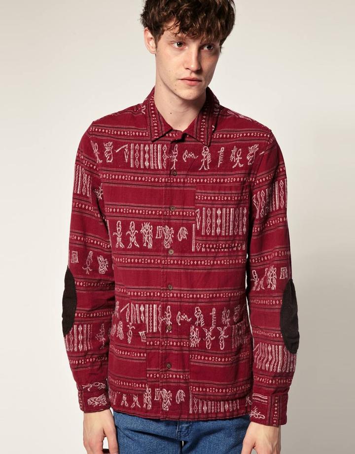 Vanishing Elephant Pattern Overshirt