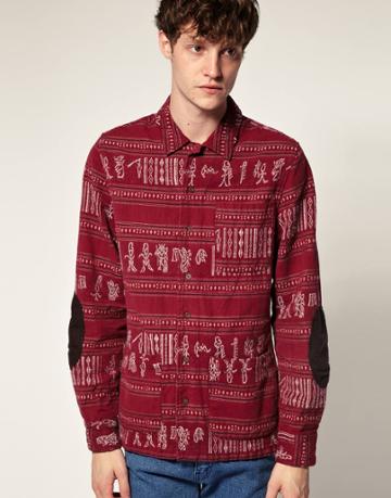 Vanishing Elephant Pattern Overshirt