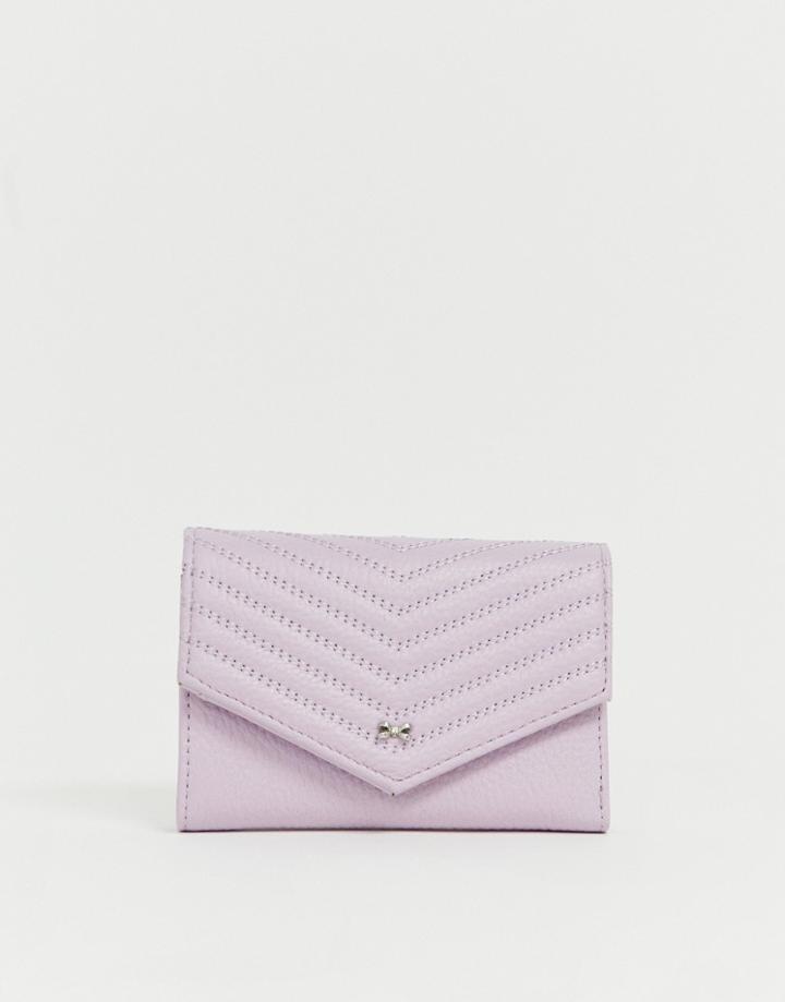 Ted Baker Nourr Quilted Ladies' Wallet - Purple
