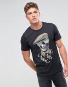Jack & Jones Originals T-shirt With Skull Print - Black