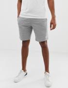 Ea7 Logo Sweat Shorts In Gray - Gray