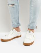 Lyle And Scott Hawker Sneakers In White Gum Sole - White