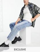 Reclaimed Vintage Inspired 90s Classic Straight Jeans In Blue-blues