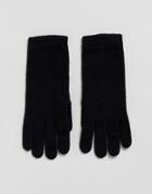 Johnstons Of Elgin 100% Cashmere Gloves In Black - Black