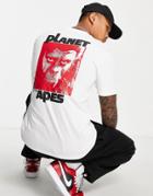 Element Pota Dominion Back Print T-shirt In White