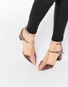 Asos Switch It On Pointed Heels - Snake