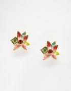 Bill Skinner Floral Stud Earrings - Multi