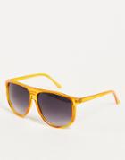 Jeepers Peepers Sandy Orange Frame Sunglasses-brown