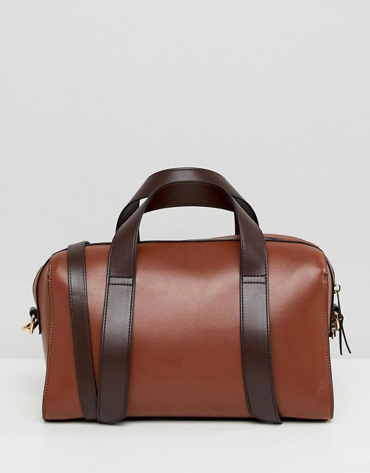 Asos Design Bowler Bag - Tan