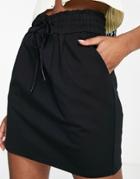 Vero Moda Mini Ruffle Skirt In Black