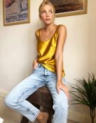 Mango Mom Jeans In Acid Wash Blue-blues