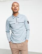 Jameson Carter Matthews Pocket Polo In Blue-blues