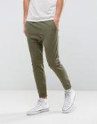 Hollister Woven Utility Jogger Slim Fit In Green - Green