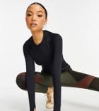 Asos 4505 Petite Icon Long Sleeve Slim-fit Top-black