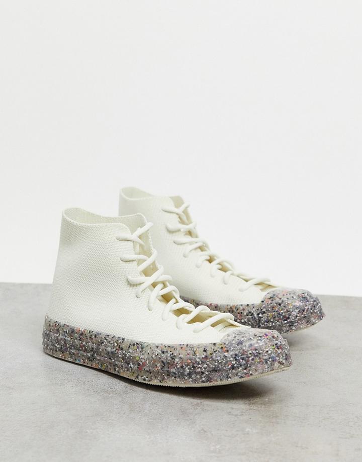 Converse Chuck 70 Hi Renew Knit Sneakers In Egret-neutral