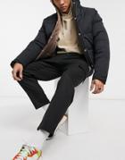 Bershka Smart Cargo Pants In Black