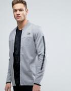 Jack & Jones Tech Longline Bomber Jacket In Jersey - Gray