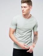 Only & Sons T-shirt With Strip Print - Green