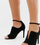 Asos Design Wide Fit Worth High Heels - Black